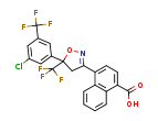 4-[5-[3-chloro-5-(trifluoromethyl)phenyl]-5-(trifluoromethyl)-4,5-dihydro-1,2-oxazol-3-yl]naphthalene-1-carboxylic acid (Afoxolaner  intermediate）